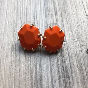 Kendra Scott orange earrings